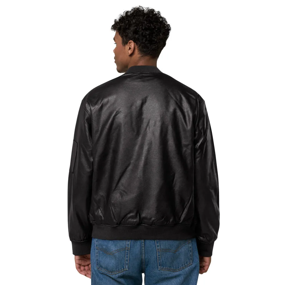 10th Cavalry with Sabers - Leather Bomber Jacket