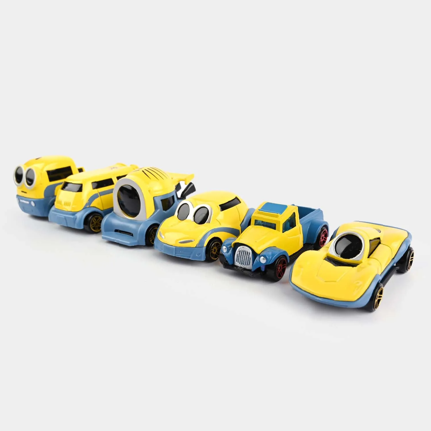 12Pcs Alloy Cartoon Cars