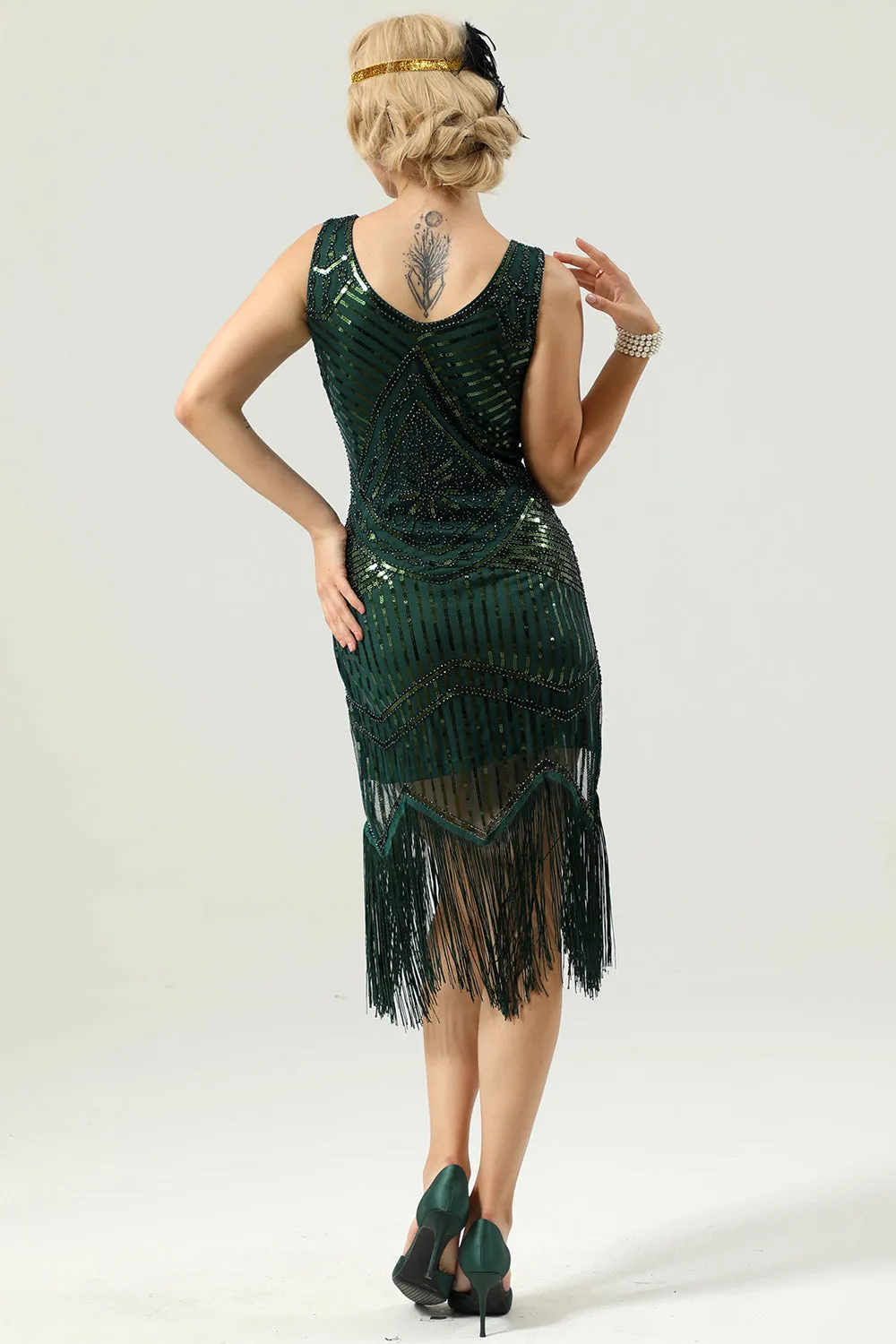 1920 Retro Sequin Fringe Dress