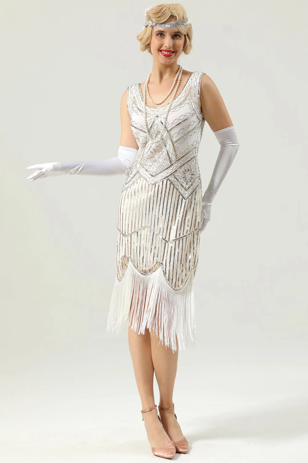 1920 Retro Sequin Fringe Dress