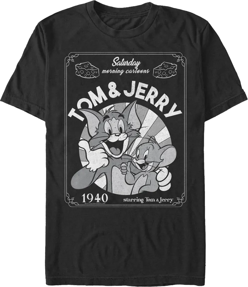 1940 Cartoon Tom And Jerry T-Shirt