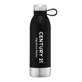 25oz Water Bottle with Silicone Carry Loop - Your Logo/Name