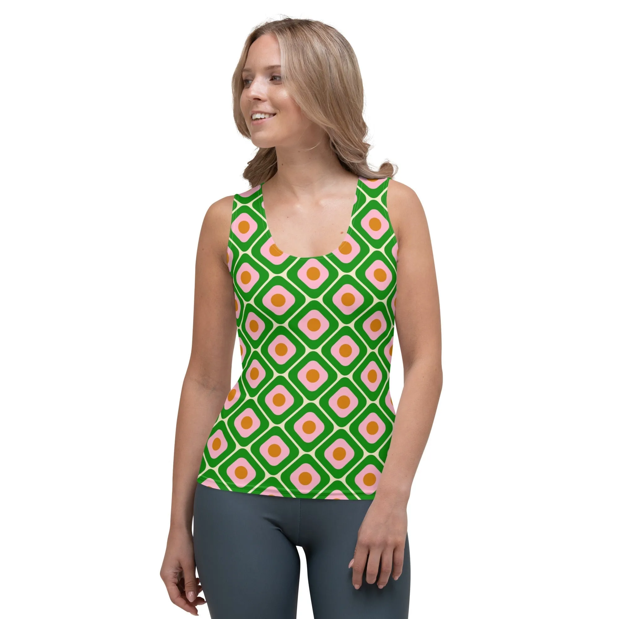 70s Retro Pattern Tank Top