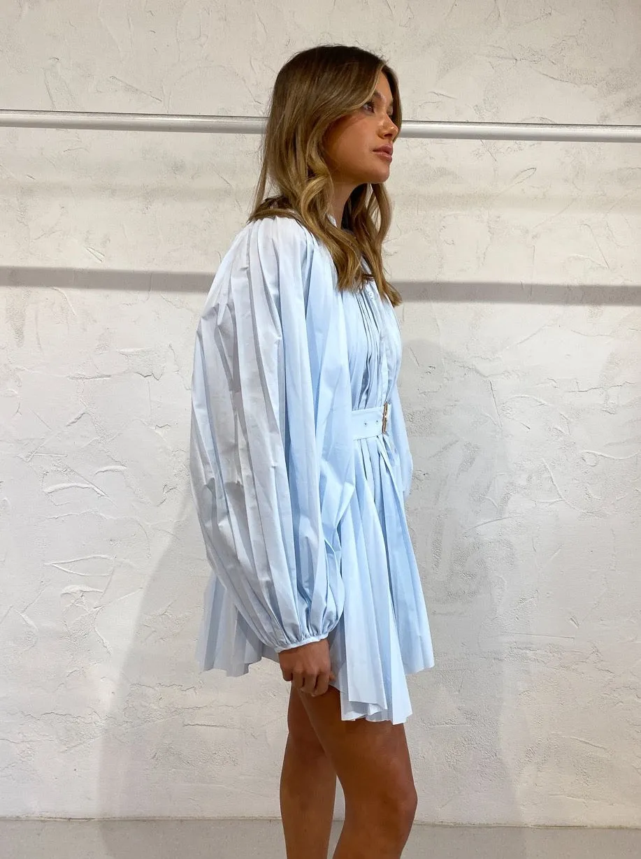 Acler Margot Dress In Powder Blue