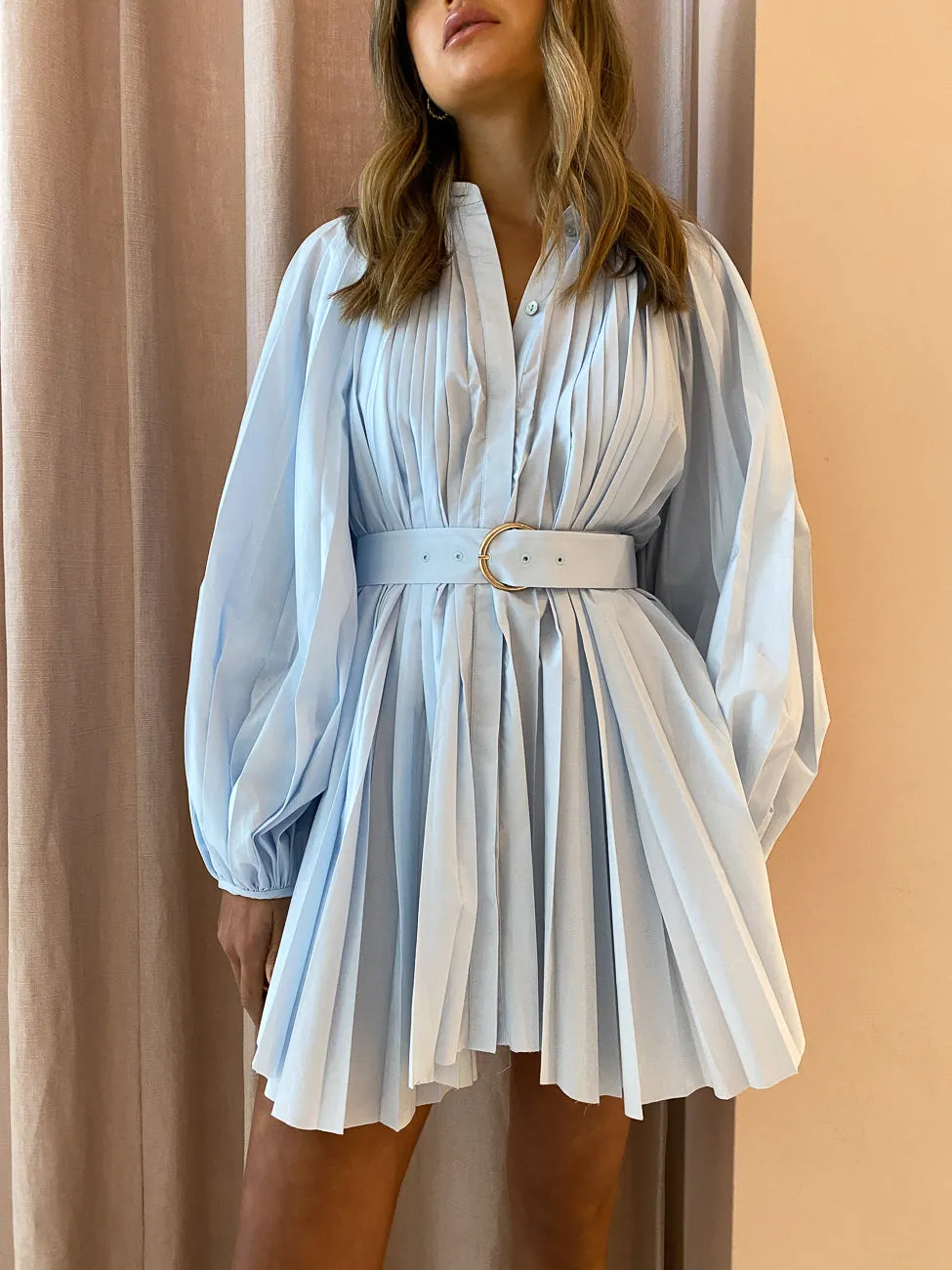 Acler Margot Dress In Powder Blue