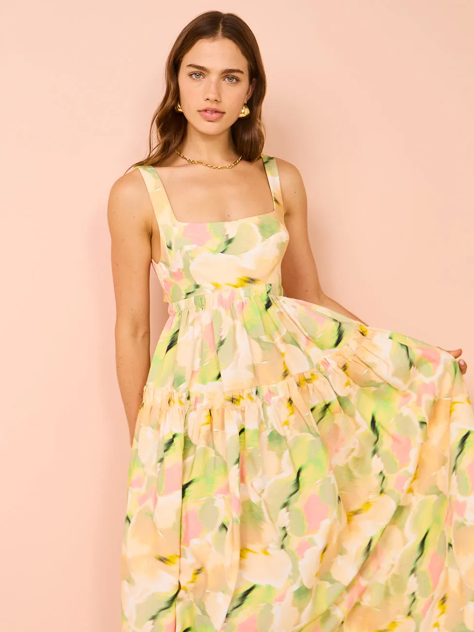 Acler Rangewood Midi Dress in Flora Blur