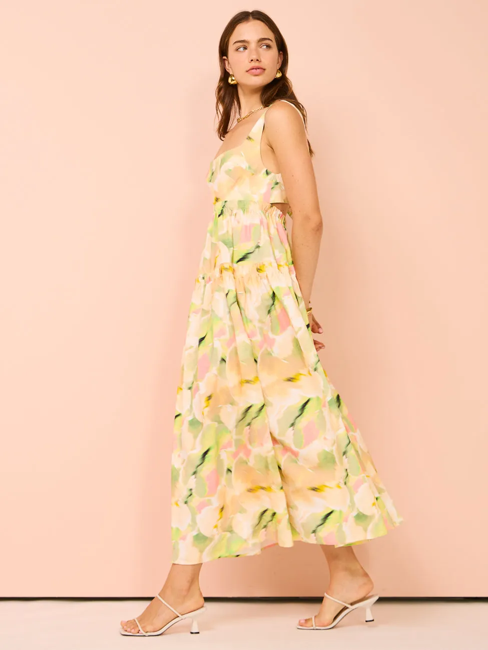 Acler Rangewood Midi Dress in Flora Blur