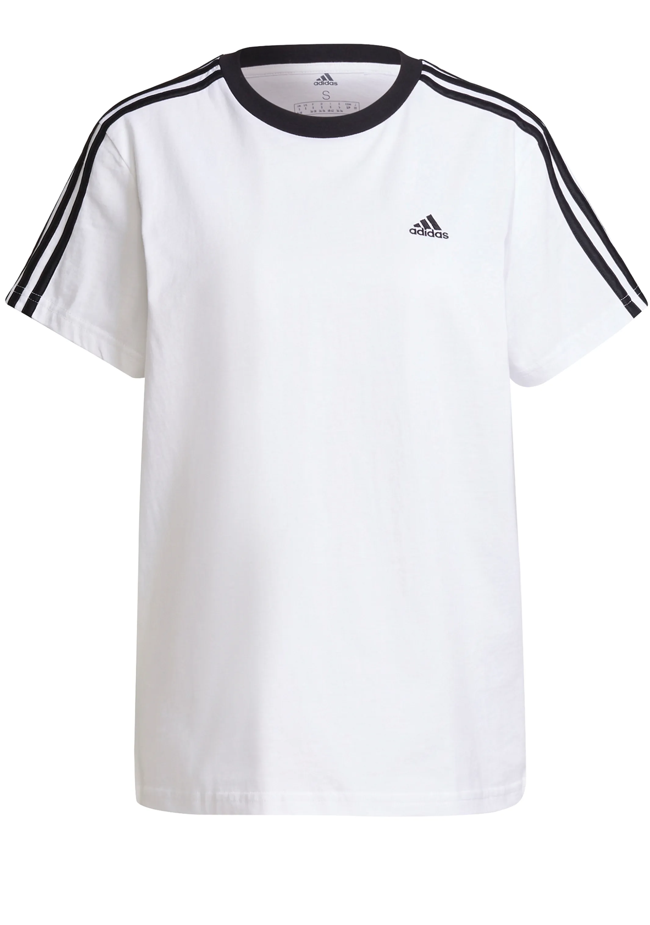 Adidas Womens Essential 3 Stripe Tee <br> H10201