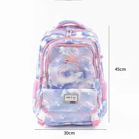 Adorable Dolphin Backpack For Cute Girls (White Pink)