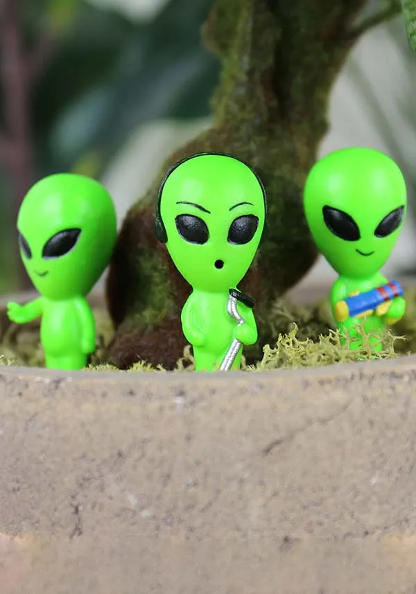 Aliens Glow In The Dark | MINI PLANT MARKERS*