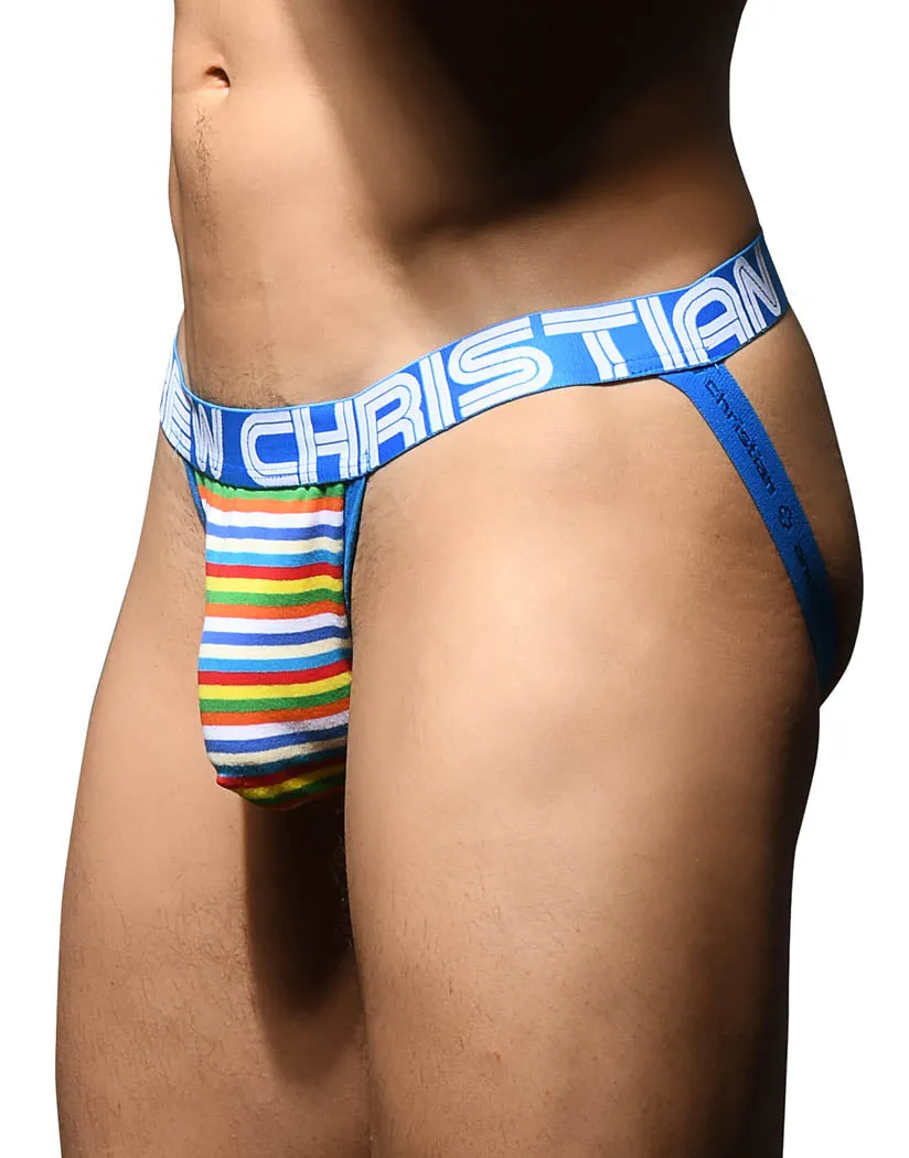 Andrew Christian Bright Stripe Jock w/ Almost Naked 92602