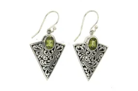 Arrowhead Earrings- Peridot