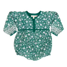 Baby Girls Jade Bubble - Green Garden Floral