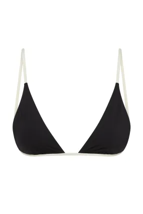 Barbados Top - Black/Ivory