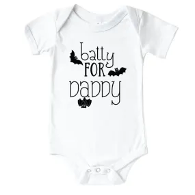 Batty For Daddy Graphic Bodysuit | White