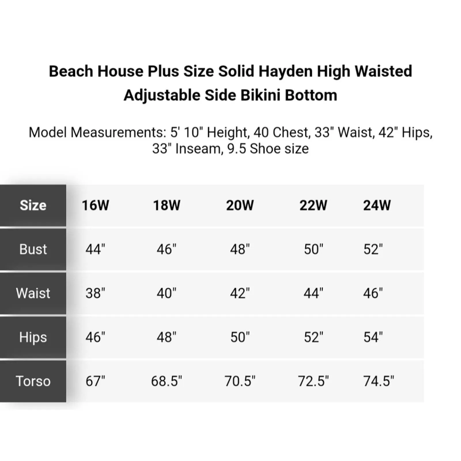 Beach House Hayden High Waist Bikini Bottom