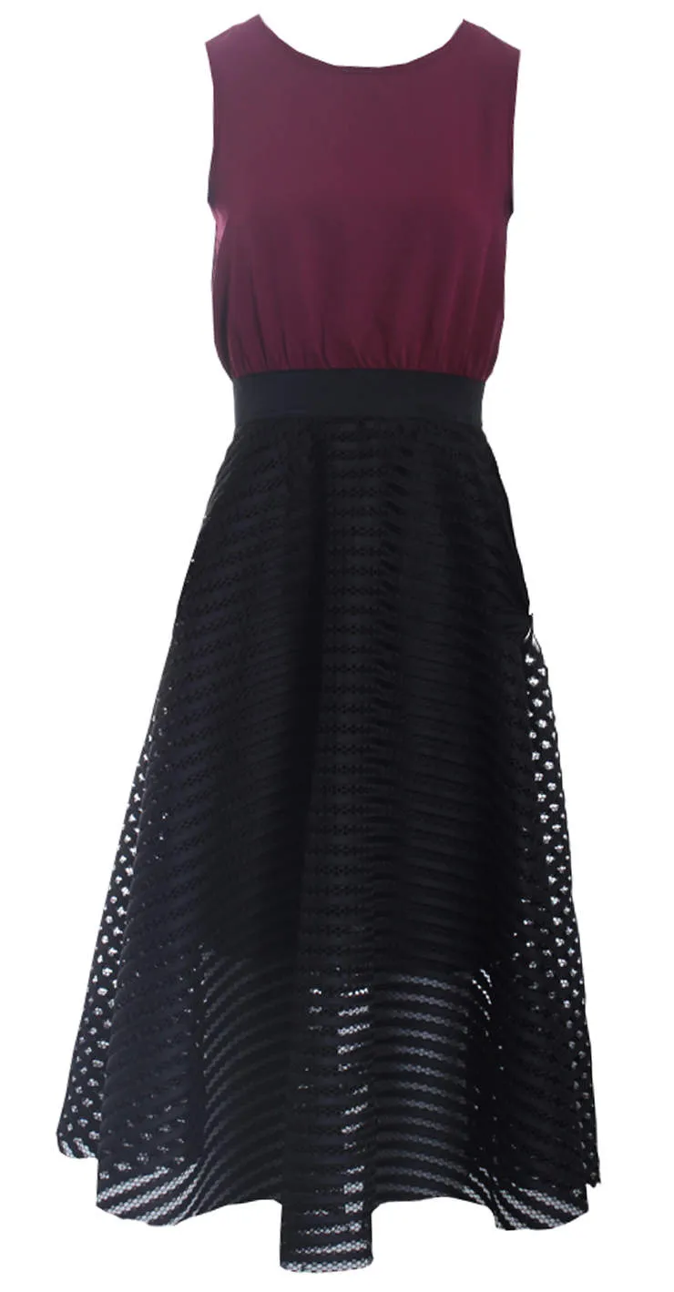 Black 2 in 1 Skater Dress