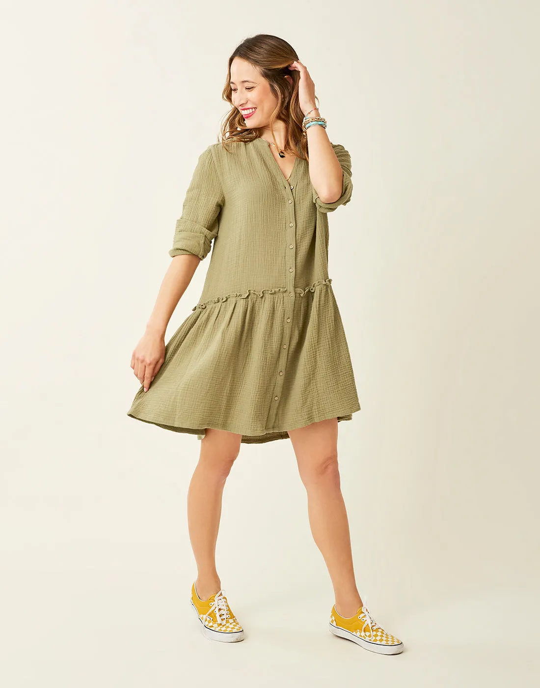 Blair Dress: Olive