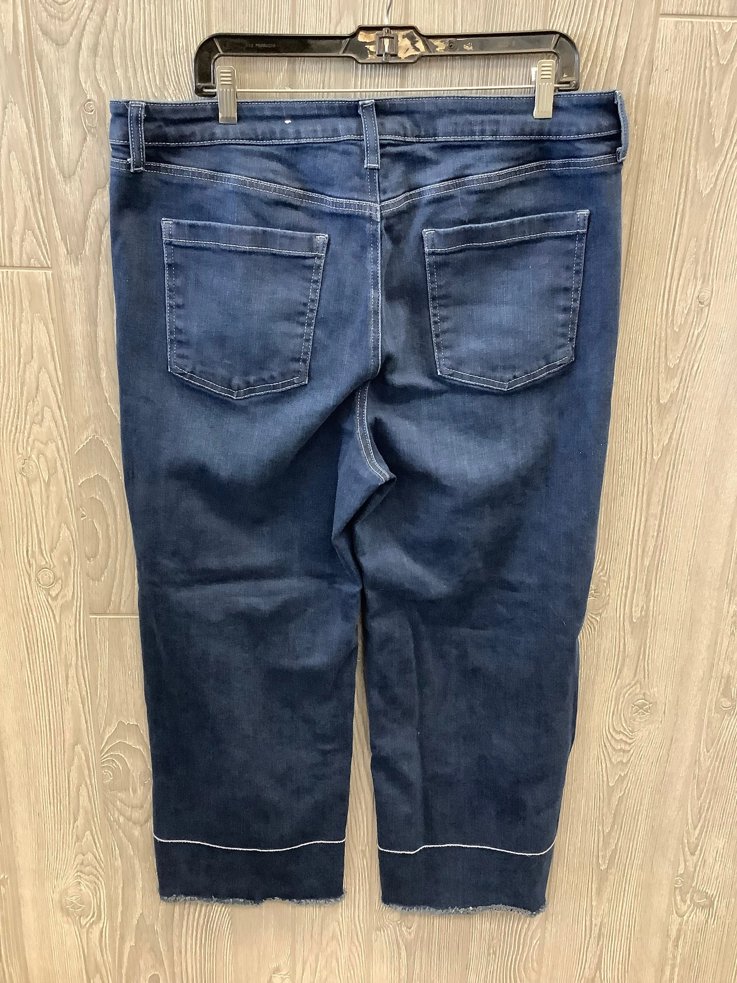 Blue Denim Jeans Cropped Chicos, Size 16