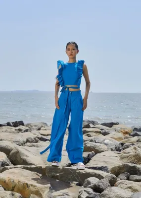 Blue Overlap Co-Ord Set