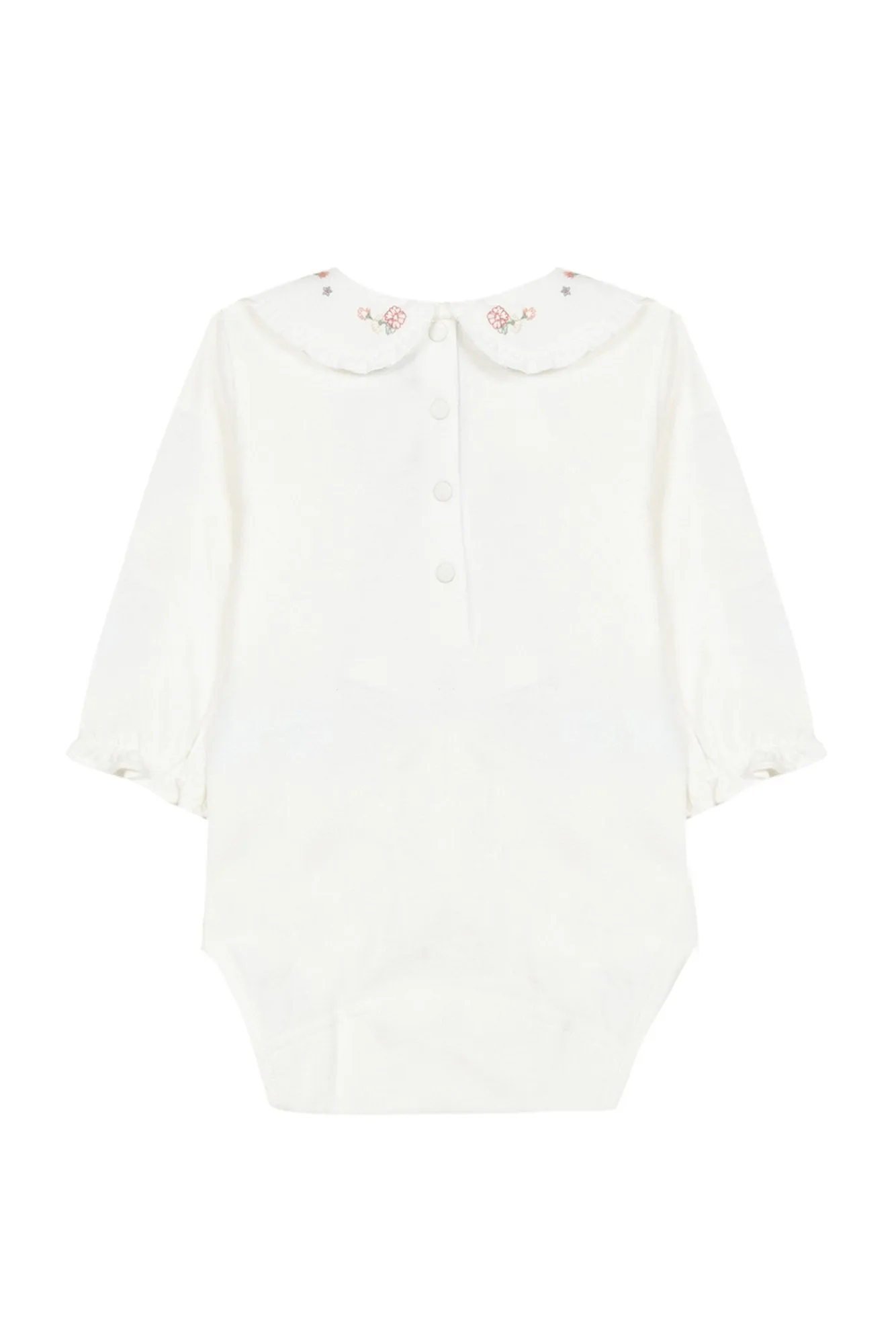 Bodysuit - Ecru brushed cotton jersey