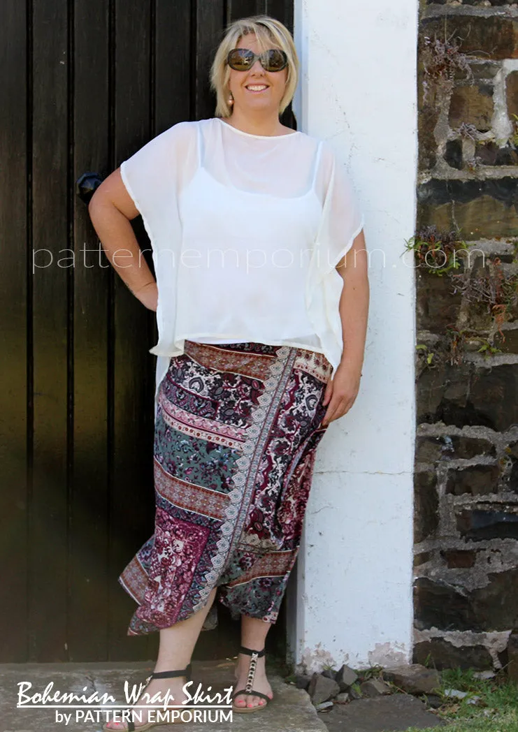 Bohemian Wrap | Skirt Sewing Pattern