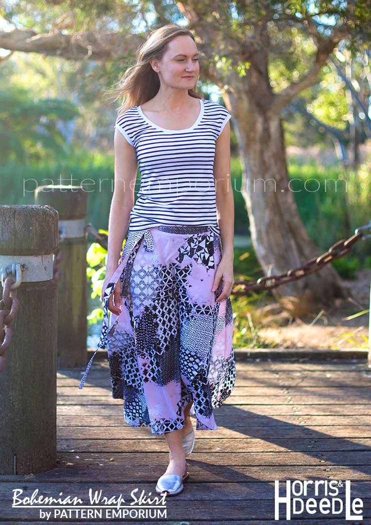 Bohemian Wrap | Skirt Sewing Pattern