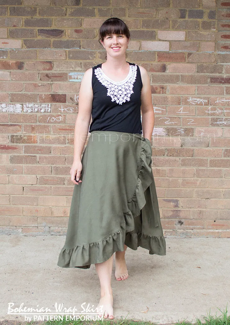 Bohemian Wrap | Skirt Sewing Pattern