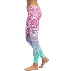 Bright Hamsa Leggings