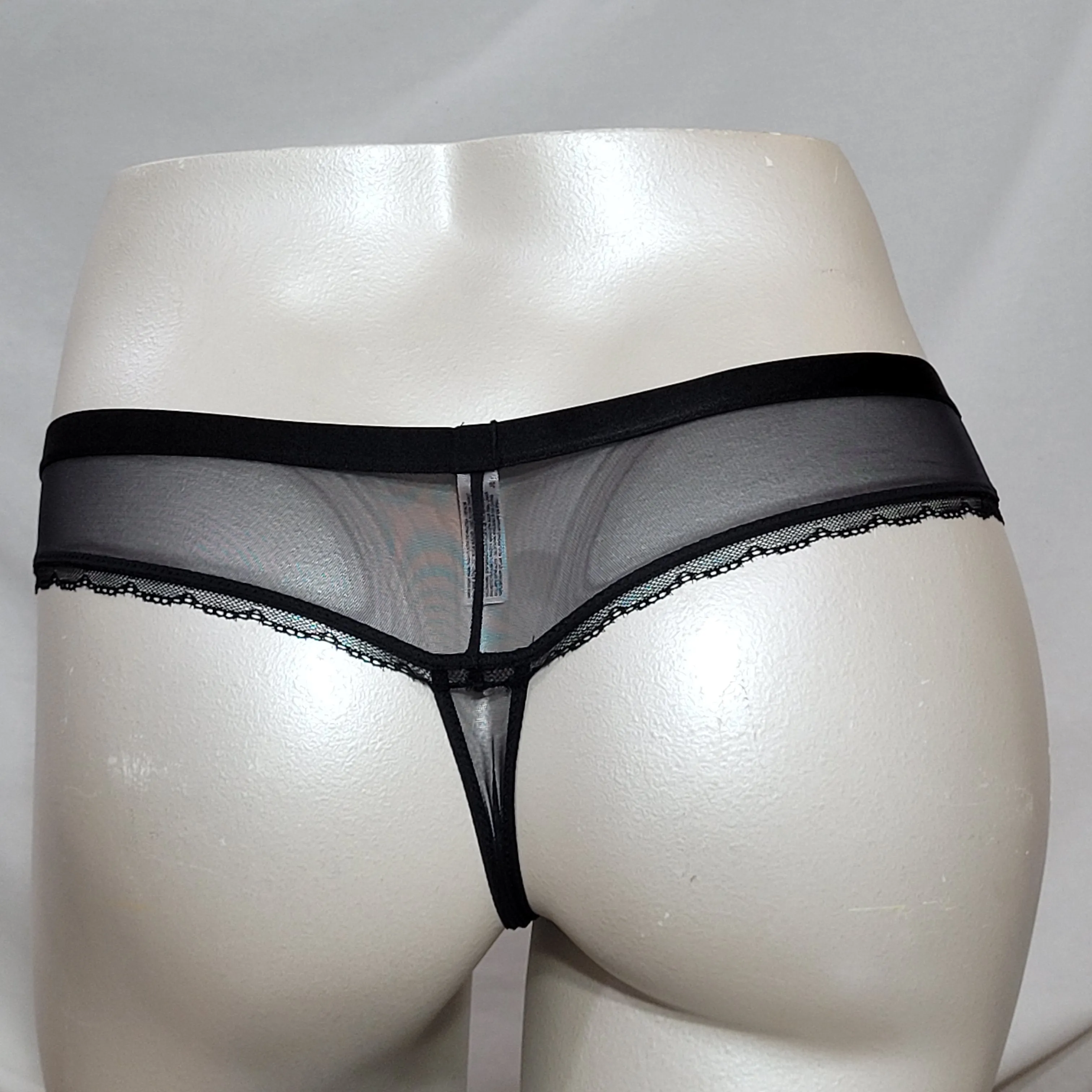 b.tempt'd by Wacoal 942243 b.cherished Thong Panty LARGE Black NWT