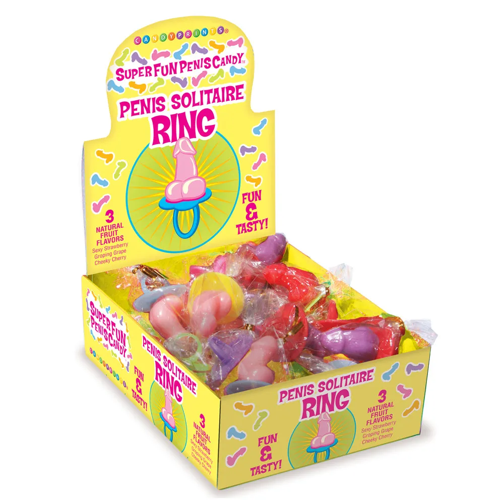 Candy Penis Solitaire Ring