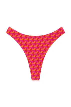 Capri Thong - Fuchsia Geo