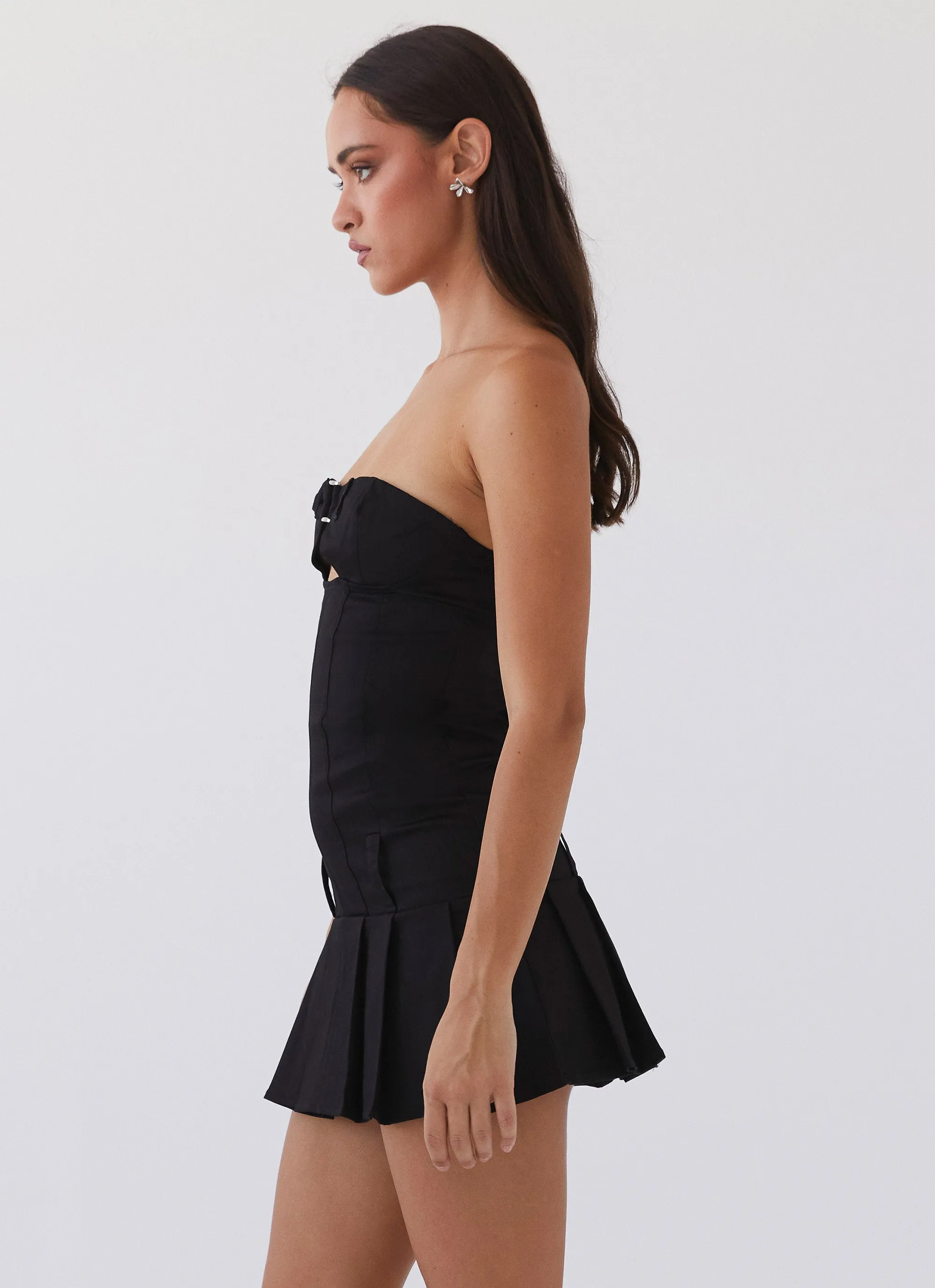 Case Closed Mini Dress - Black