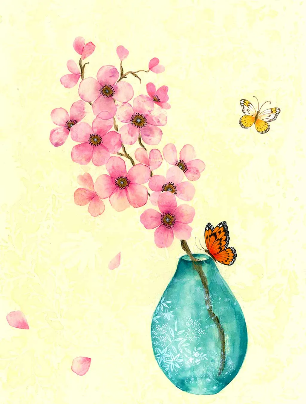 Cherry Blossom Vase