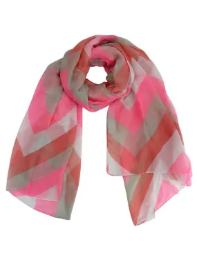 Chevron Zigzag Sheer Scarf