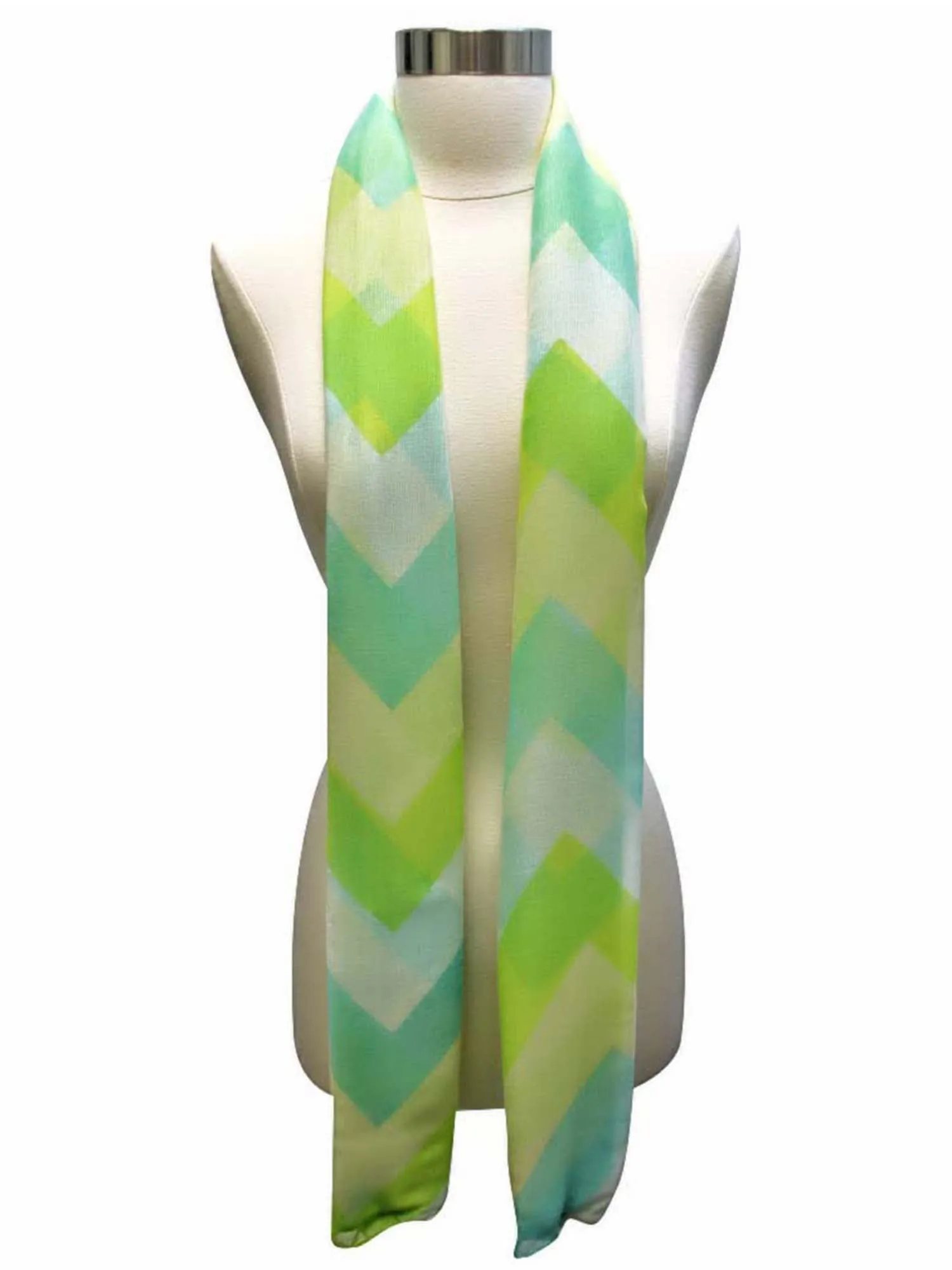 Chevron Zigzag Sheer Scarf