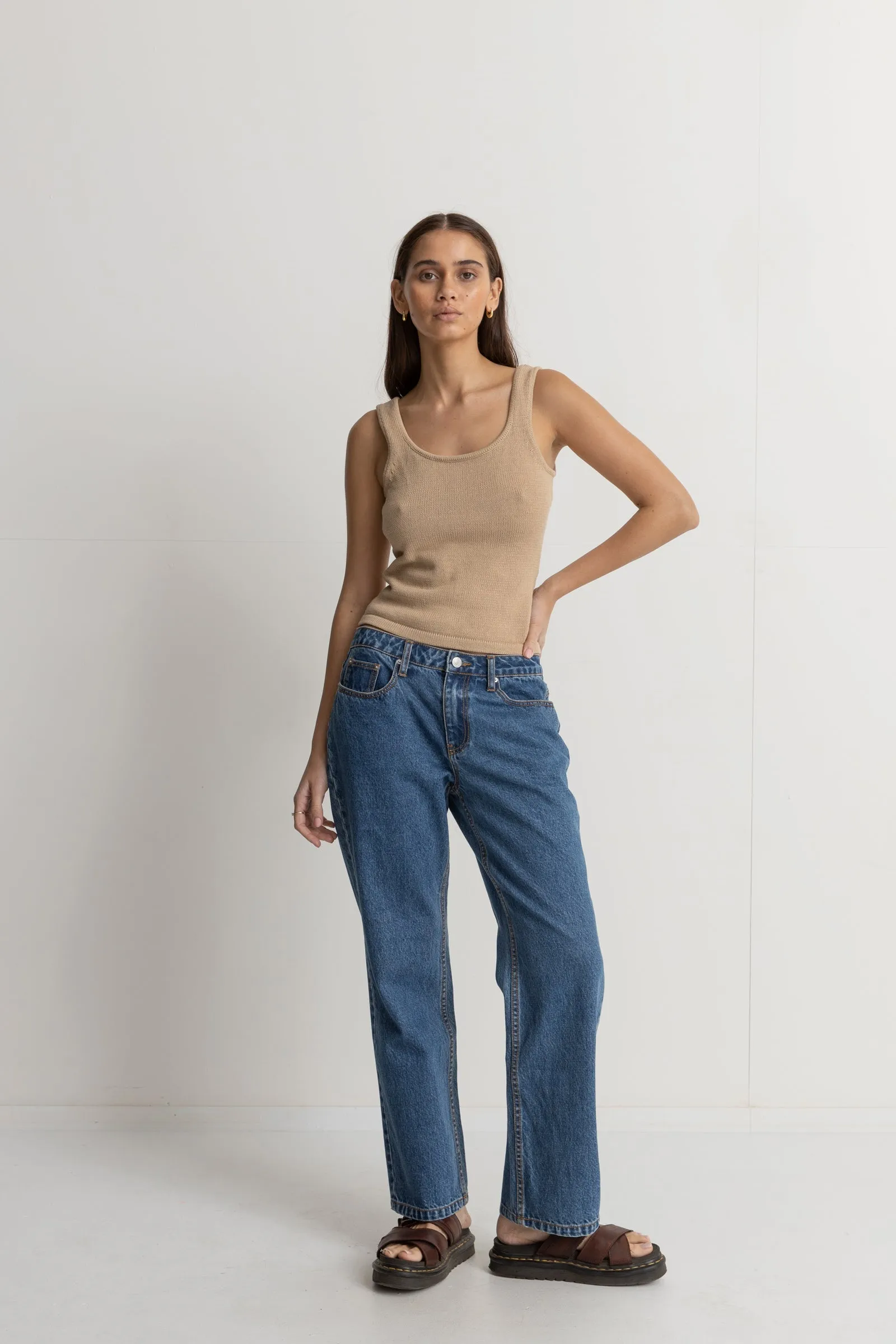 Chloe Low Rise Pant Dark Blue