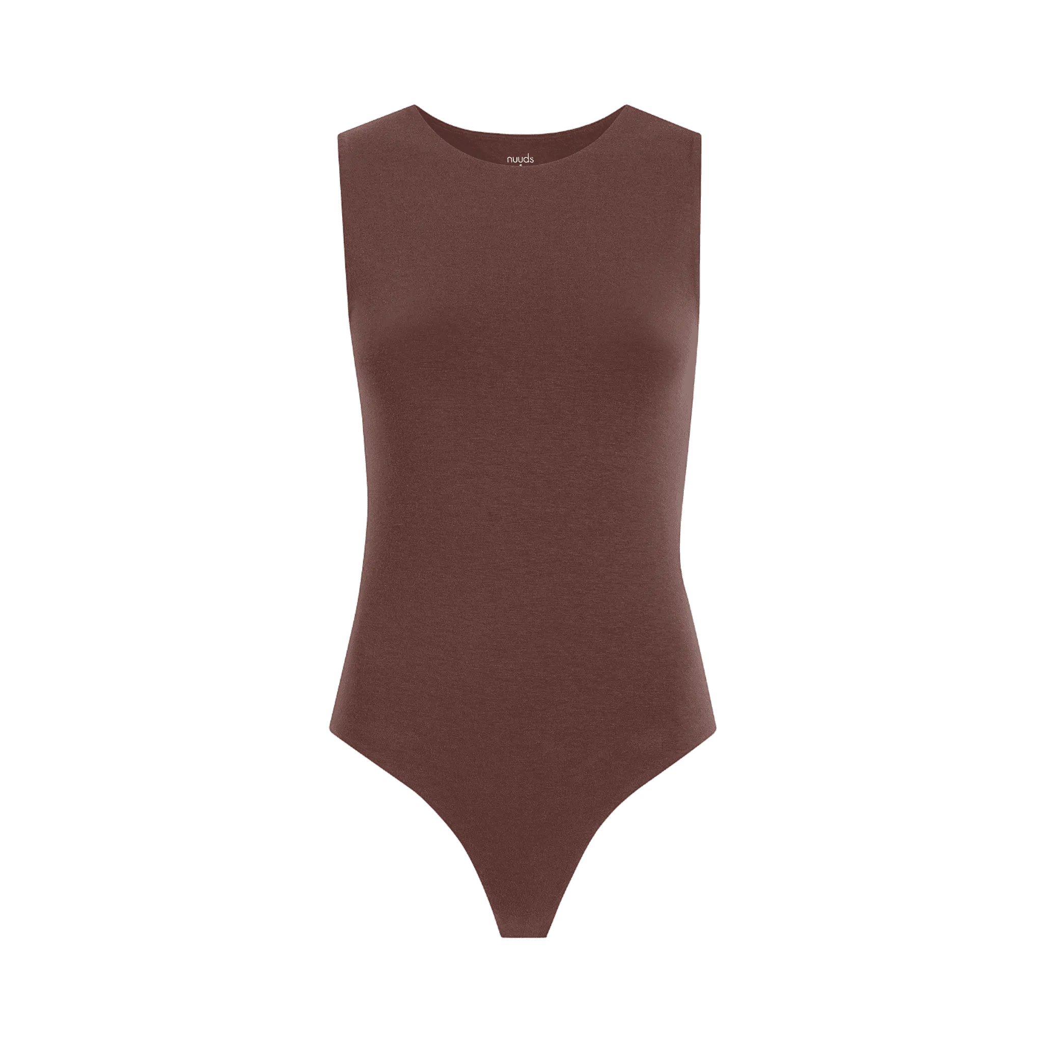 Classic Crew Tank Bodysuit | Coffee