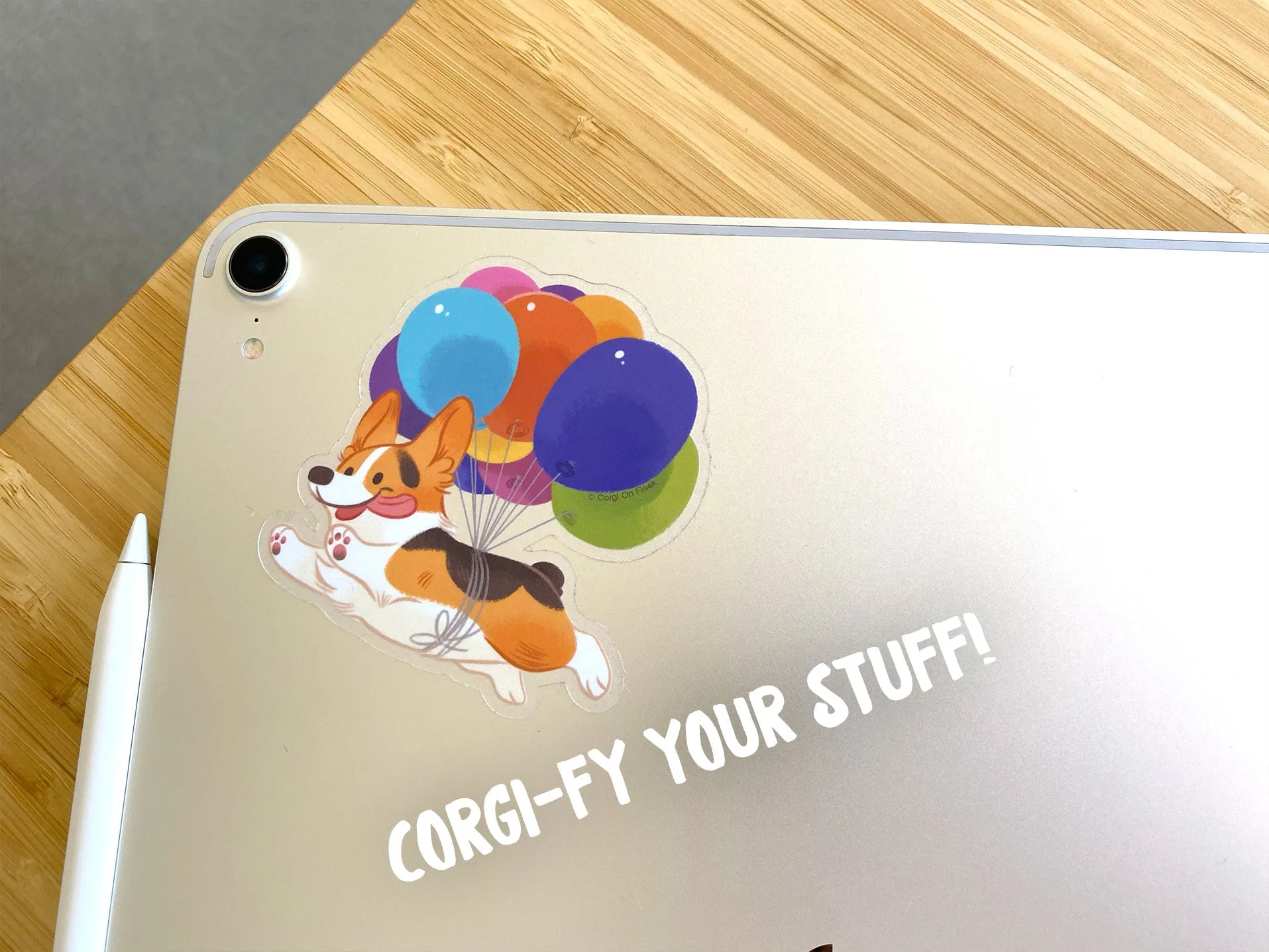 Clear Vinyl Stickers Corgi Explorer Collection