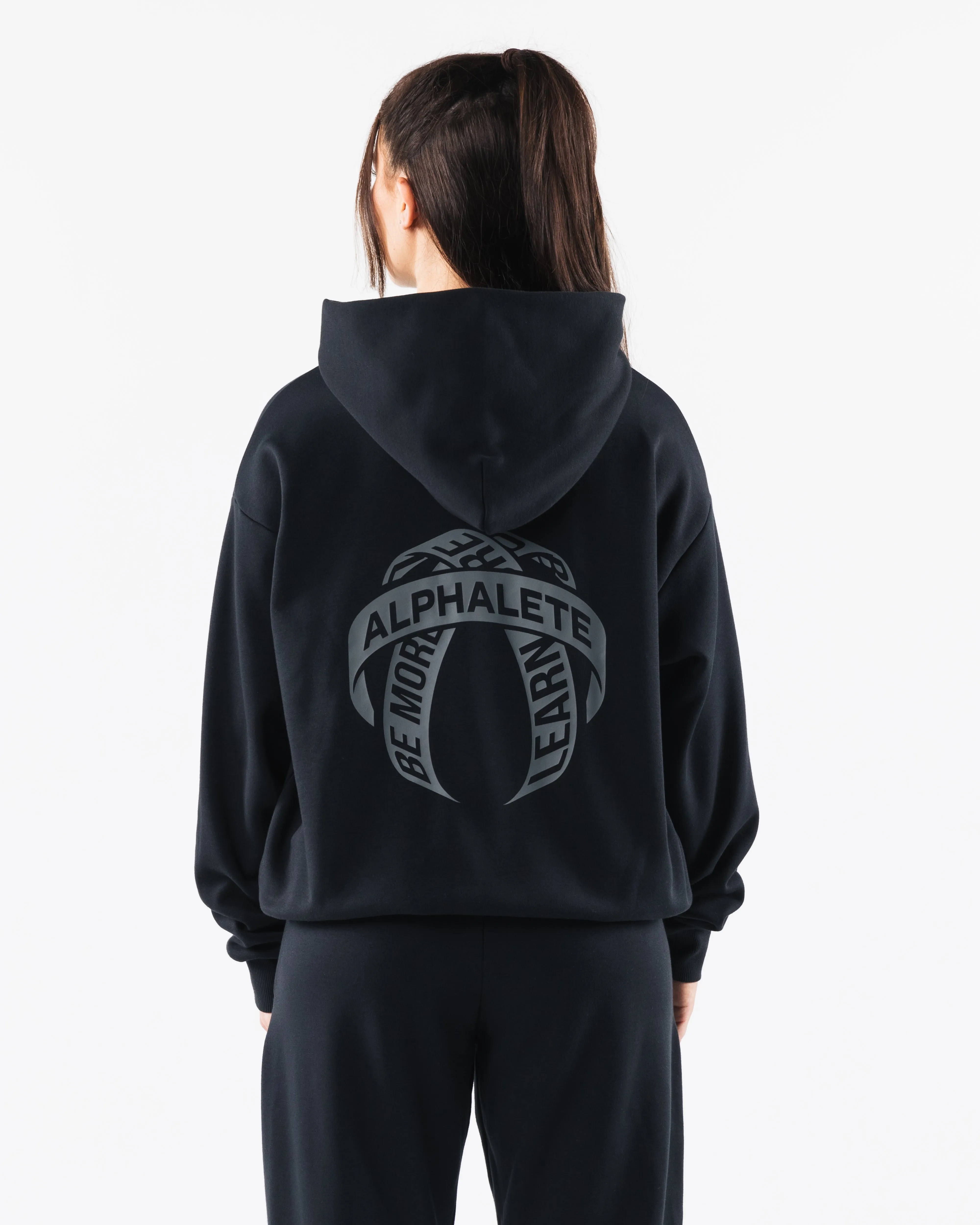 Crest Hoodie - Black