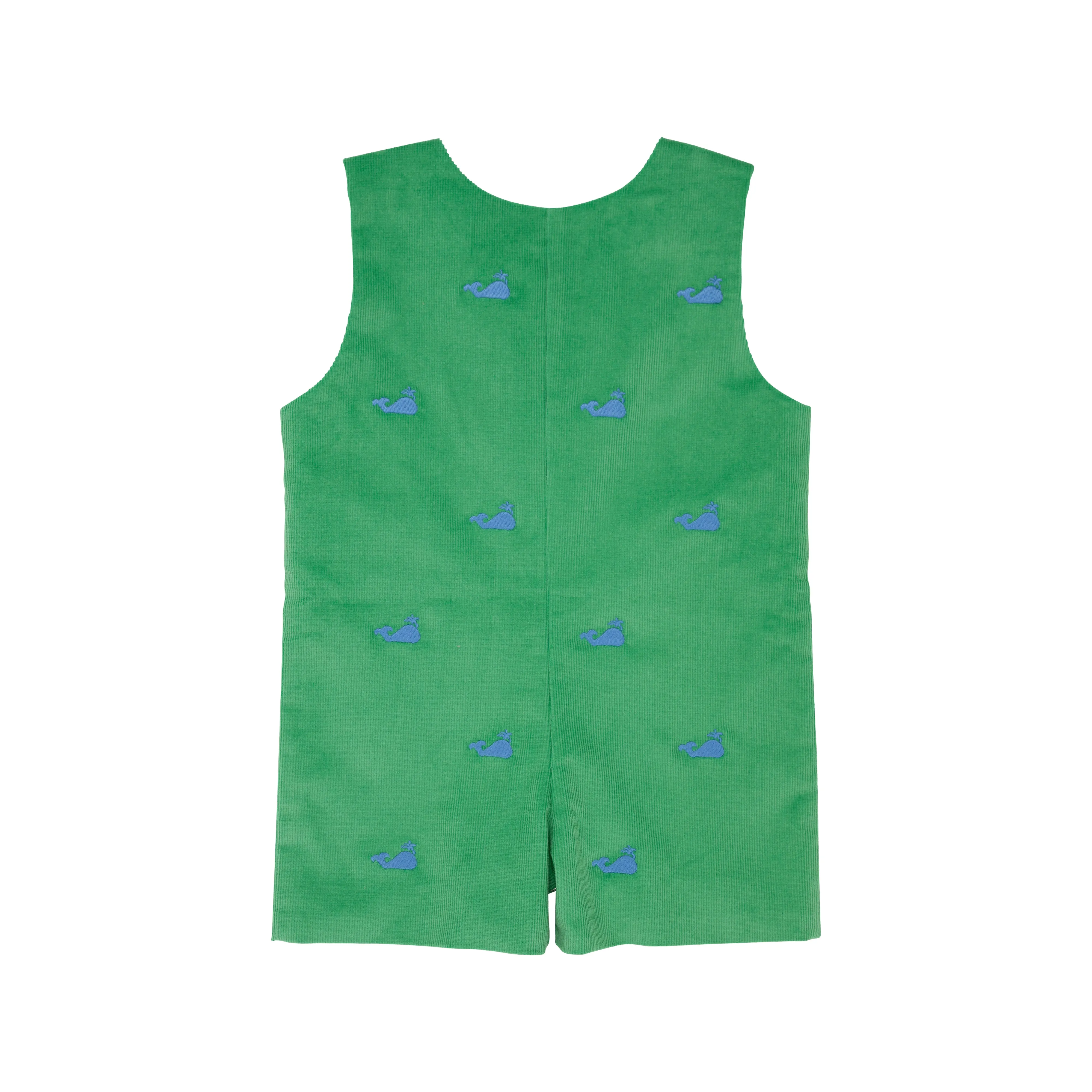 Critter Jack Keene Jon Jon (Corduroy) - Kiawah Kelly Green with Barbados Blue Whale Embroidery