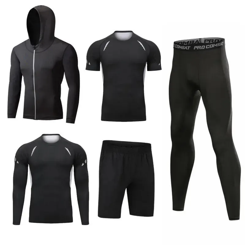 Custom Fitness Hoodie for Men - Gym Workout Clothes, Yoga Wear, Outdoor Jogging Sportswear Set