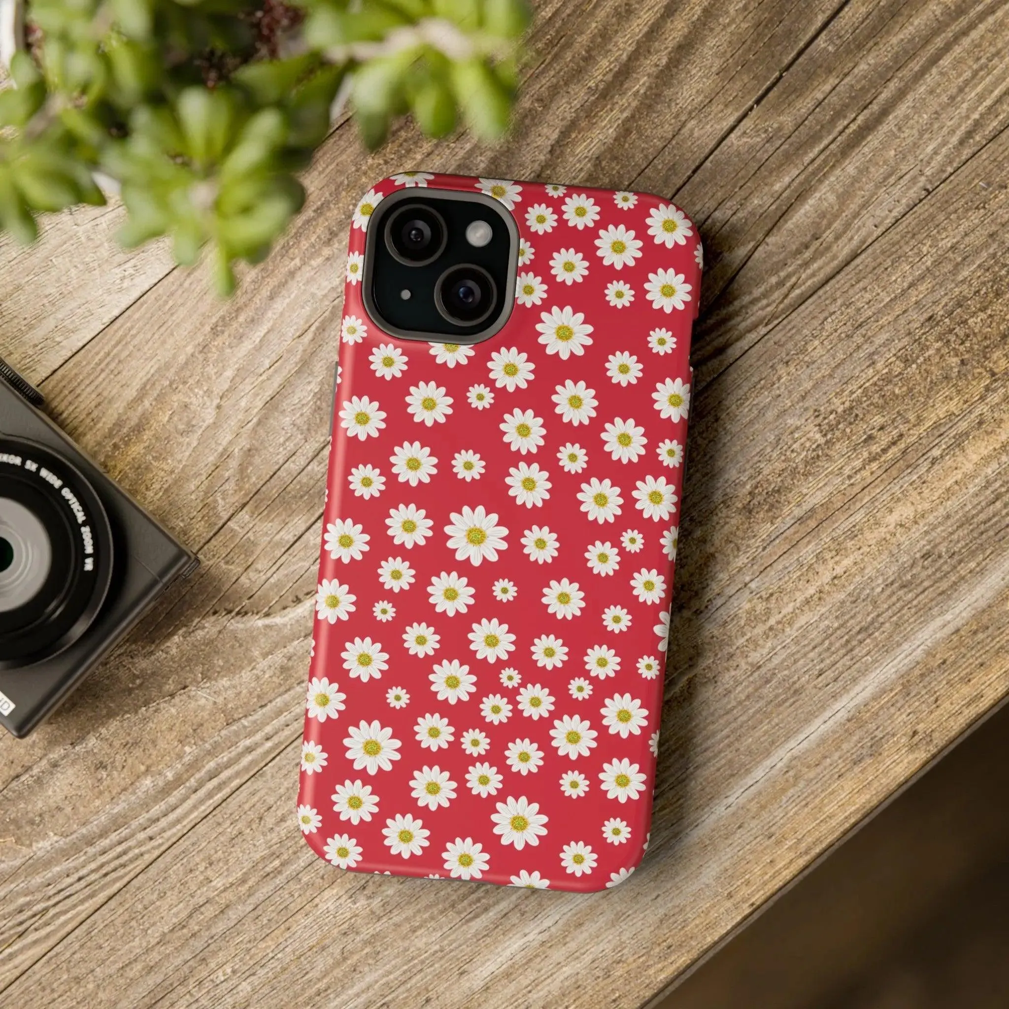 Delightful Daisies | Red Flower Case