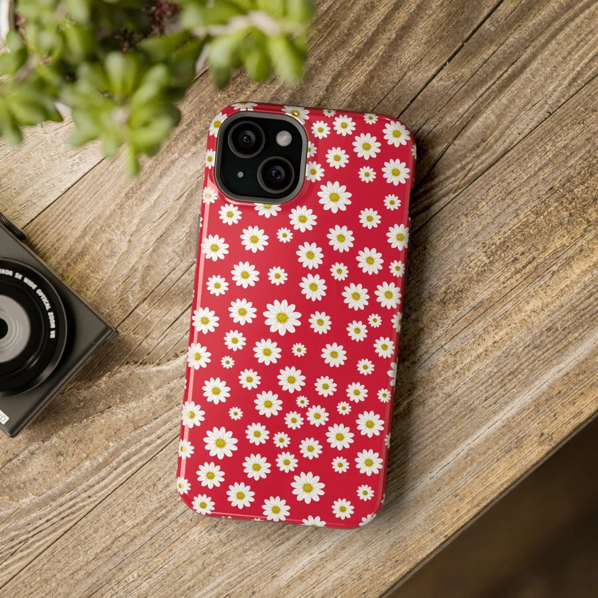 Delightful Daisies | Red Flower Case