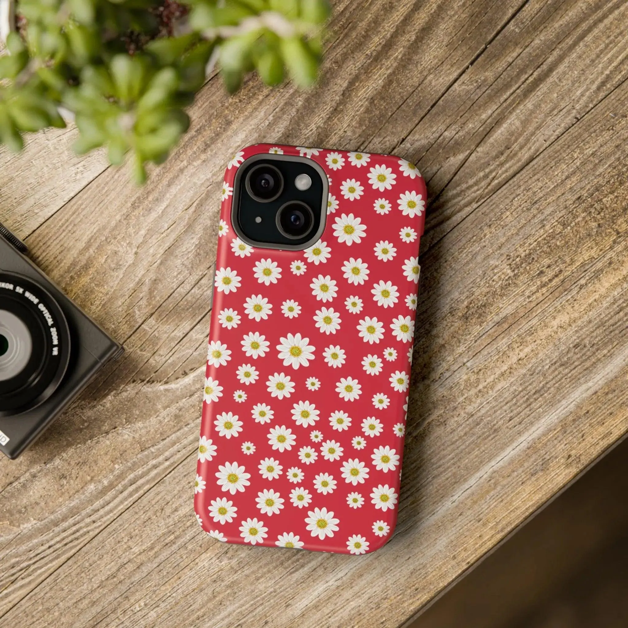 Delightful Daisies | Red Flower Case