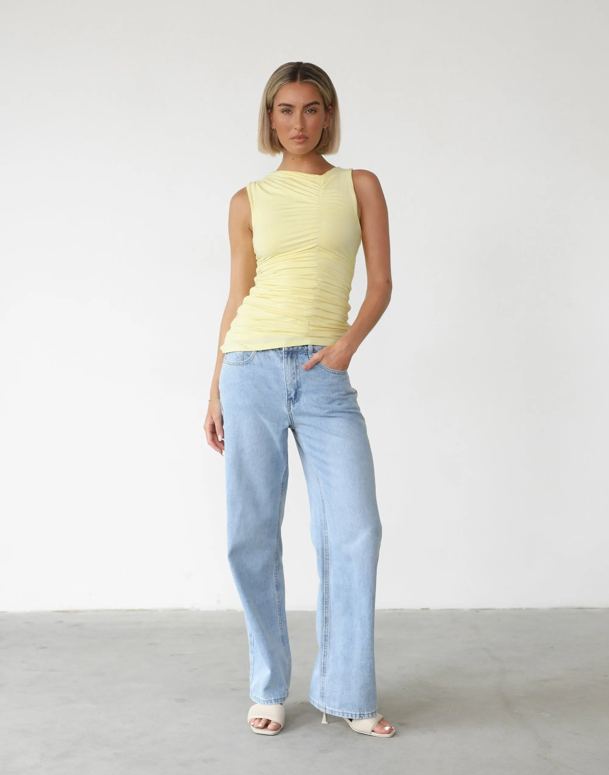 Delphine Tank Top (Lemon)