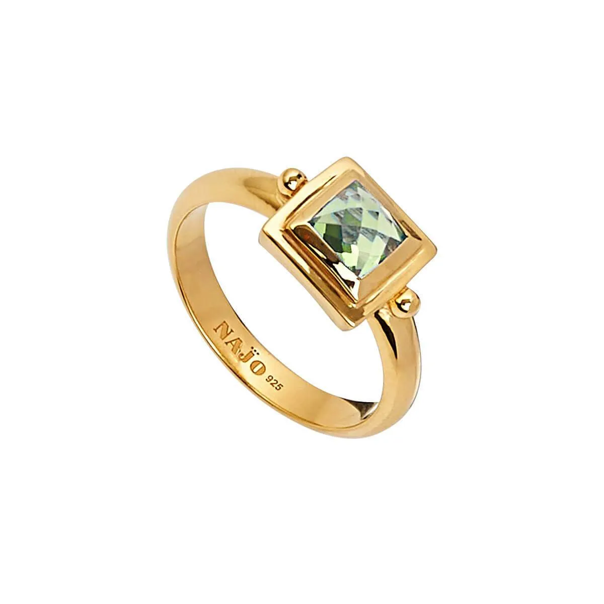 Desire Square Peridot Ring