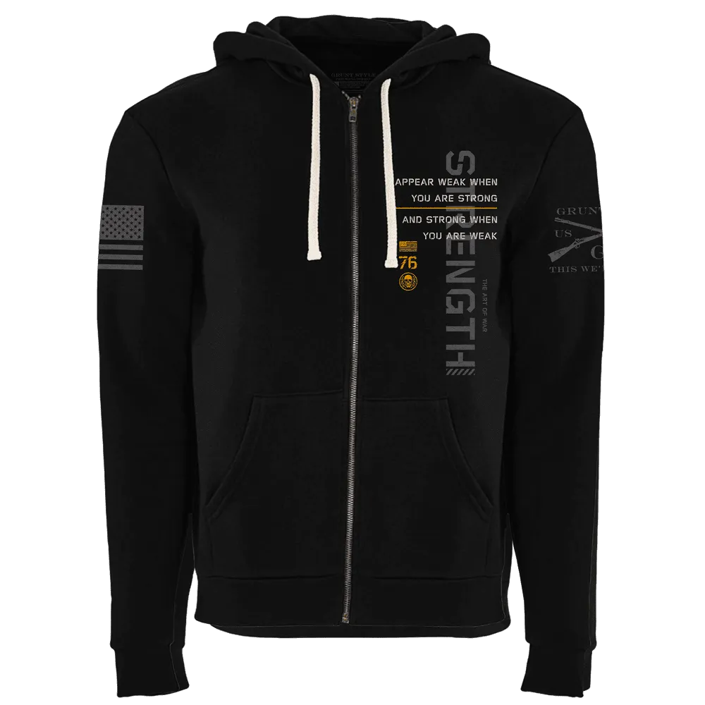 Don't Look Back Full-Zip Hoodie - Black