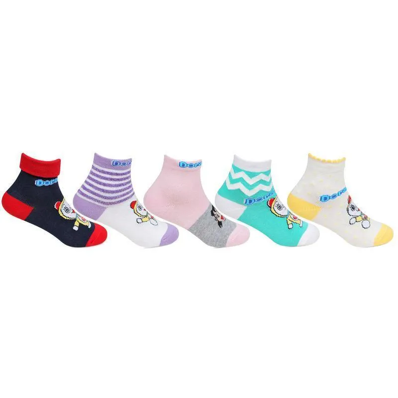 Doraemon Kids Ankle Socks - Pack of 5