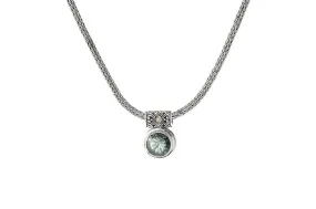 Droplet Necklace- Green Amethyst